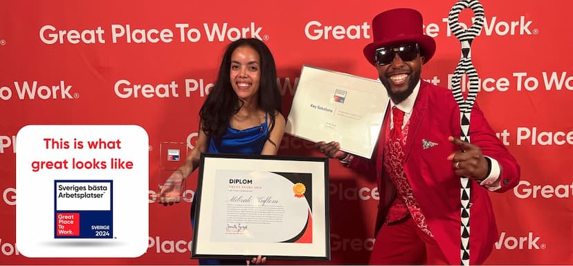 Great Place to Work 2024: Key Solutions rankas i topp 10 i Sverige